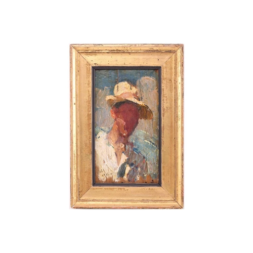 34 - Sergei Vasilievich Malyutin (Russian 1859 - 1937) 'Portrait of a Malevich', indistinctly signed and ... 