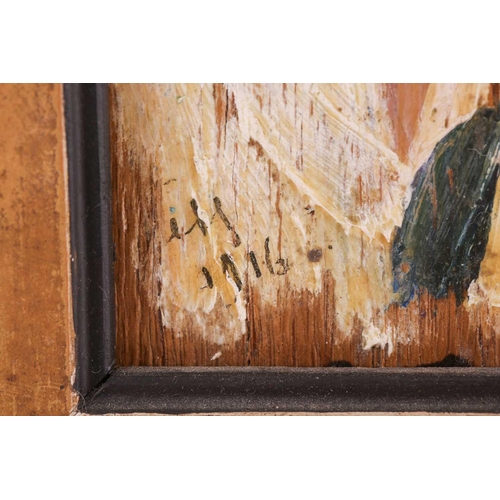 34 - Sergei Vasilievich Malyutin (Russian 1859 - 1937) 'Portrait of a Malevich', indistinctly signed and ... 