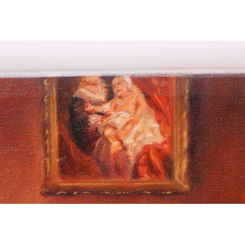 37 - † Darren Baker (b.1976), Portrait of a cavalier in a ruff and holding up a goblet, signed, oil on ca... 