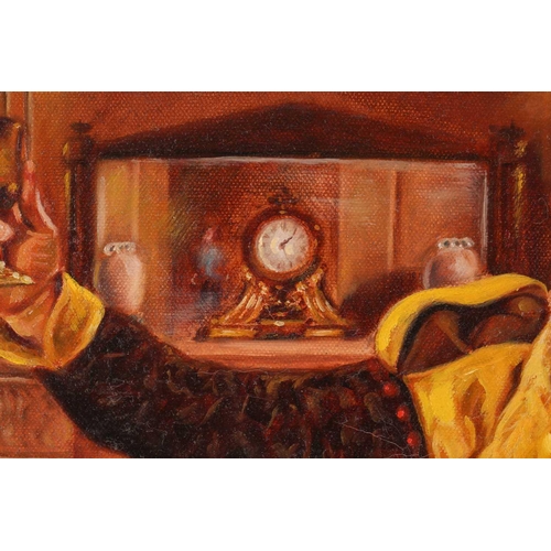 37 - † Darren Baker (b.1976), Portrait of a cavalier in a ruff and holding up a goblet, signed, oil on ca... 