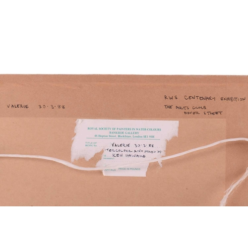 41 - † Ken Howard OBE R.A. (1932-2022) British, 'Valerie', depicting a girl reclining nude in a chair, si... 