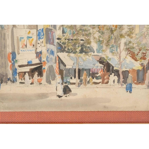 42 - Ernest Procter (1886-1935), Eglisé St. Sulpice, Paris, signed, watercolour on board, 37 x 27 cm, and... 