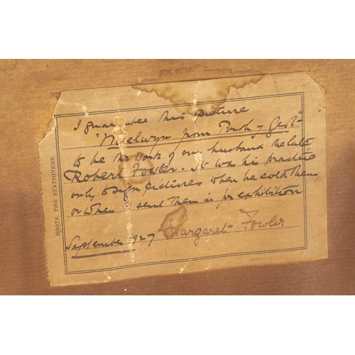 44 - Robert Fowler (1853 - 1926), Moelwyn Mountains from Borth-Y-Gest, oil on board, labelled verso 'I gu... 