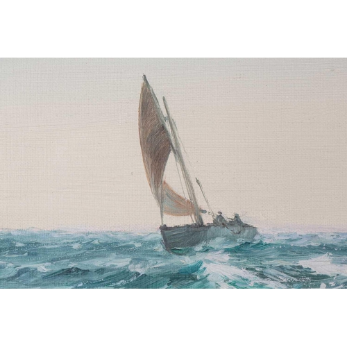 46 - † Montague Dawson (1890-1973) British, 'Bringing Home the Catch', oil on canvas in a gilt frame, sig... 