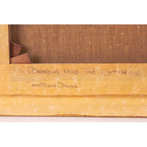 46 - † Montague Dawson (1890-1973) British, 'Bringing Home the Catch', oil on canvas in a gilt frame, sig... 