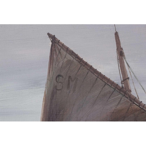 46 - † Montague Dawson (1890-1973) British, 'Bringing Home the Catch', oil on canvas in a gilt frame, sig... 