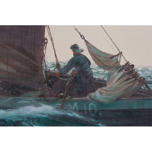 46 - † Montague Dawson (1890-1973) British, 'Bringing Home the Catch', oil on canvas in a gilt frame, sig... 