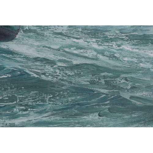 46 - † Montague Dawson (1890-1973) British, 'Bringing Home the Catch', oil on canvas in a gilt frame, sig... 