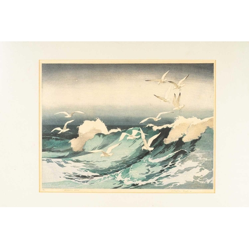 47 - Richard Malcolm Lloyd (1855-1945), Coastal view with boats at low tide, signed and dated 188?, water... 