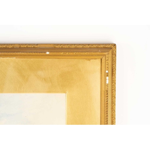 47 - Richard Malcolm Lloyd (1855-1945), Coastal view with boats at low tide, signed and dated 188?, water... 