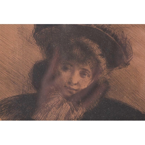 56 - Anders Leonard Zorn (1860 - 1920) 'Rosita Mauri', etching, signed and dated 89 within the plate, 24c... 