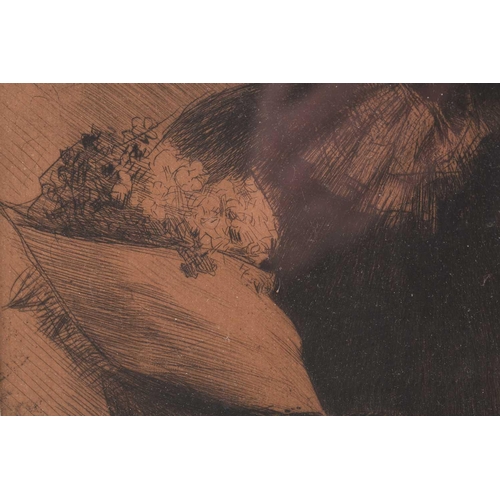 56 - Anders Leonard Zorn (1860 - 1920) 'Rosita Mauri', etching, signed and dated 89 within the plate, 24c... 