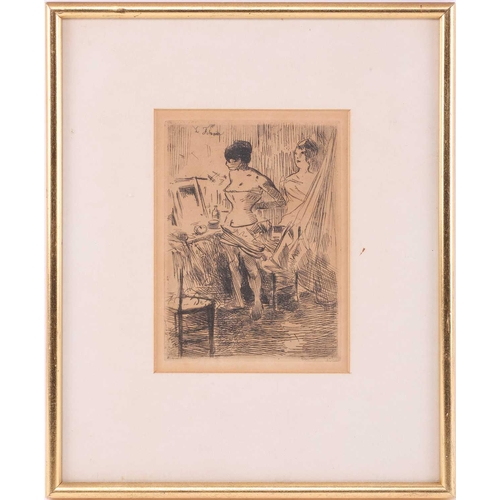 56 - Anders Leonard Zorn (1860 - 1920) 'Rosita Mauri', etching, signed and dated 89 within the plate, 24c... 