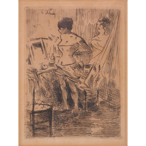 56 - Anders Leonard Zorn (1860 - 1920) 'Rosita Mauri', etching, signed and dated 89 within the plate, 24c... 