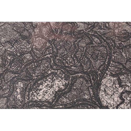 60 - Dmitry Pavlinsky (Russian, 1937 - 2012), Big tree with a moon, signed in pencil, etching, plate 63.5... 