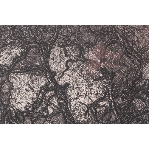 60 - Dmitry Pavlinsky (Russian, 1937 - 2012), Big tree with a moon, signed in pencil, etching, plate 63.5... 