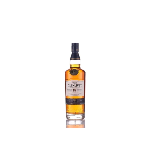 107 - A bottle of Glenlivet Single Malt Scotch Whisky, 18 Years, 70cl, 43% Vol, together with another simi... 