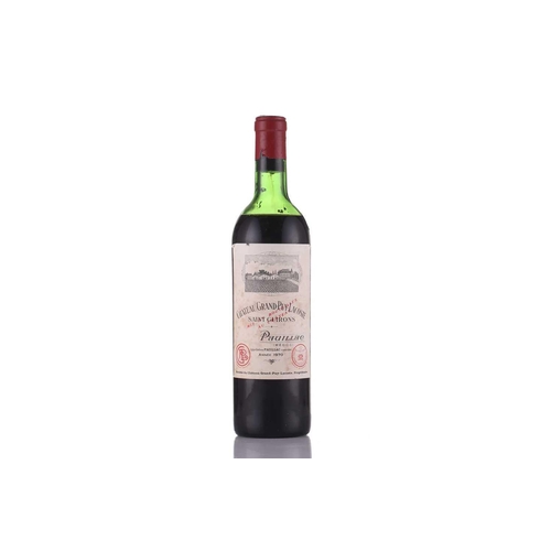 16 - A bottle of Chateau Grand Puy Lacoste Saint Guirons Pauillac 1970, together with a Chateau Mouton Ro... 