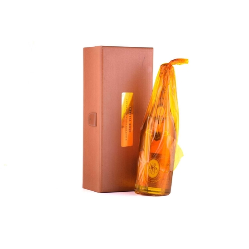23 - A magnum of Louis Roederer 1988 Cristal Rosé Champagne, in fitted wooden case.