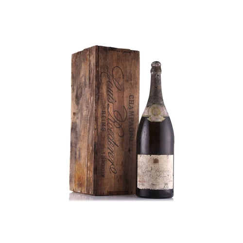 30 - A Jeroboam of Louis Roederer Champagne, 1928, in original case.Contents unknown, appears unopened.... 