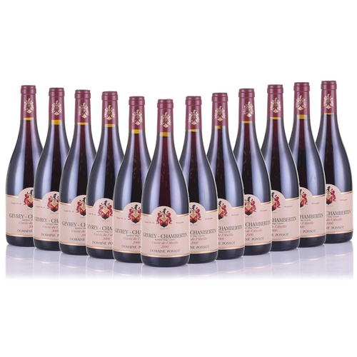 31 - A case of twelve Gevrey-Chambertin Cuvée de l'Abeille Domaine Ponsot 2000, 13.1%, 750ml
