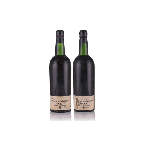 4 - Two bottles of Koppenhagens Vintage Port, 1947.Qty: (2)