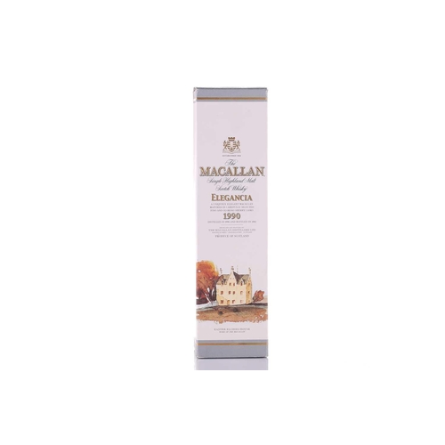 62 - A litre bottle of 1990 Macallan Elegancia Single Highland Malt Scotch Whisky, bottled 1992, in origi... 