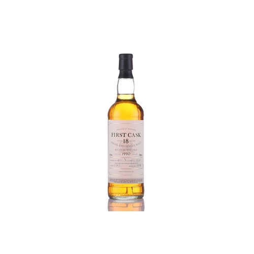64 - A bottle of First Cask Highland Single Malt Scotch Whisky, 1990, Cask No.1503, Bottle No. 184 (Aged ... 