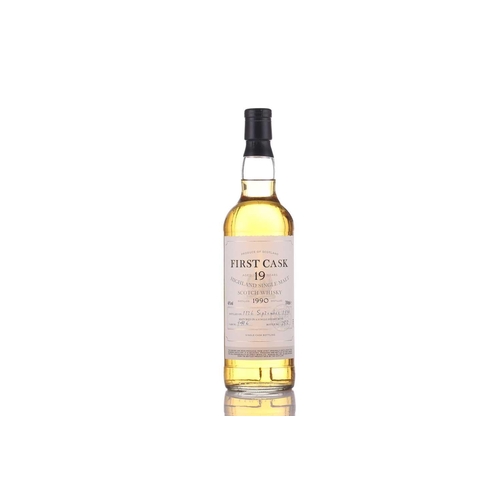 86 - A bottle of First Cask Highland Single Malt Scotch Whisky, 1990, Cask No. 2755, Bottle No. 299 (Aged... 