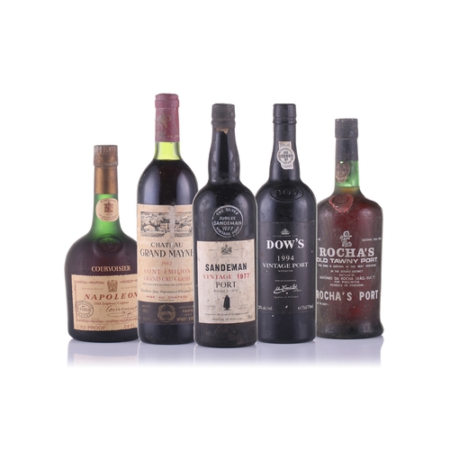 36A - A bottle of 1977 Silver Jubillee Sandeman Vintage Port, together with a Dow's 1994 Vintage Port, a R... 