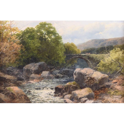 10 - John Brandon Smith (1848-1884), Old Bridge on the Dulas, South Wales, signed and dated 1880, oil on ... 