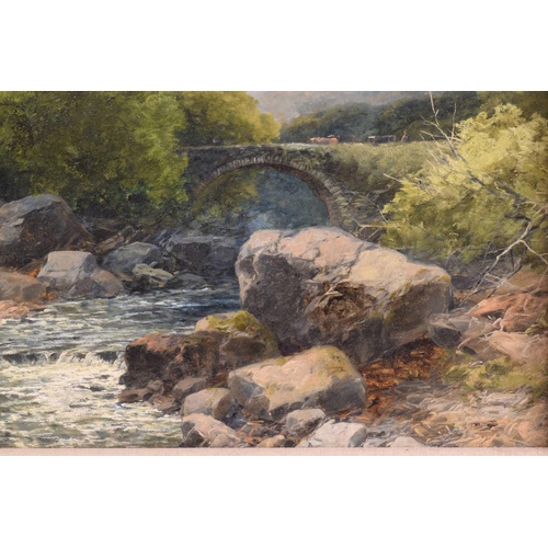 10 - John Brandon Smith (1848-1884), Old Bridge on the Dulas, South Wales, signed and dated 1880, oil on ... 