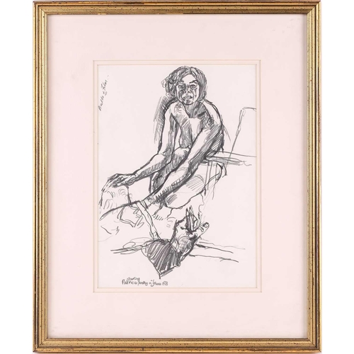 100 - † John Bratby (1928-1992), 'Darling Patricia, France 1978', signed and dated, pencil on paper, 32 x ... 