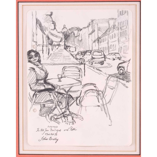 100 - † John Bratby (1928-1992), 'Darling Patricia, France 1978', signed and dated, pencil on paper, 32 x ... 