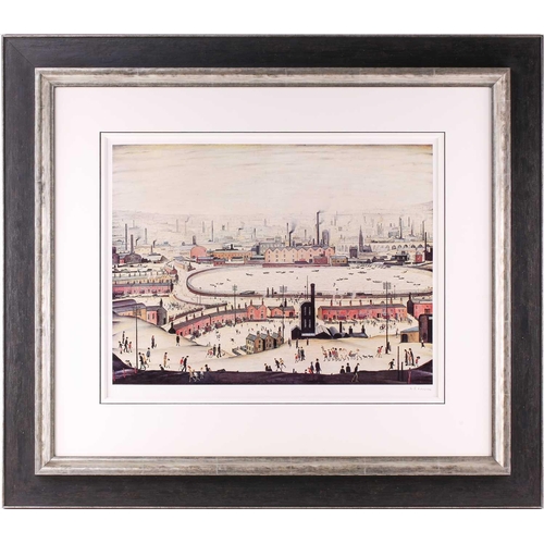 104 - † Laurence Stephen Lowry RA (1887-1976) British, 'The Pond', limited edition print, signed in pencil... 