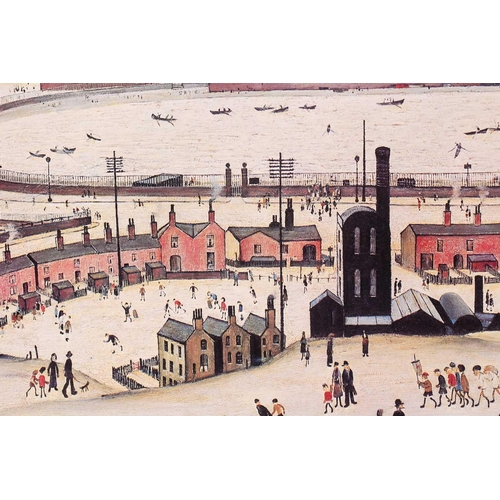 104 - † Laurence Stephen Lowry RA (1887-1976) British, 'The Pond', limited edition print, signed in pencil... 