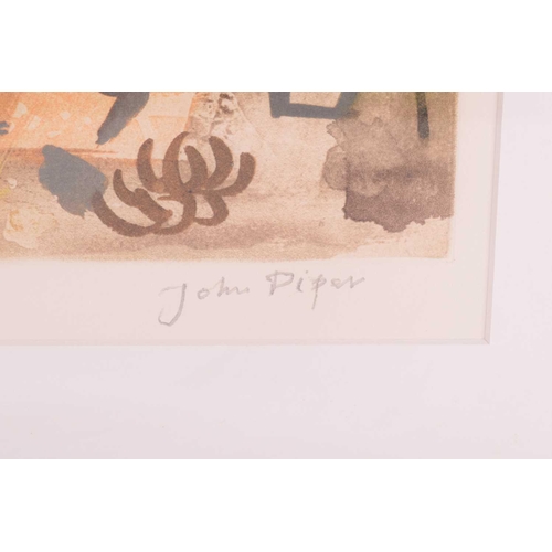 105 - † John Piper (1903 - 1992), Alpilles (1990), signed and numbered 63/70 in pencil, etching and aquati... 