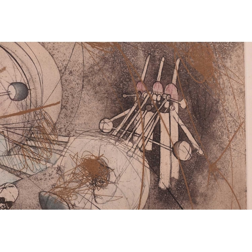 107 - † Roberto Matta (1911-2002) Chilean/Italian, from the Gold Series, 1965, etching on paper, 38 cm x 4... 