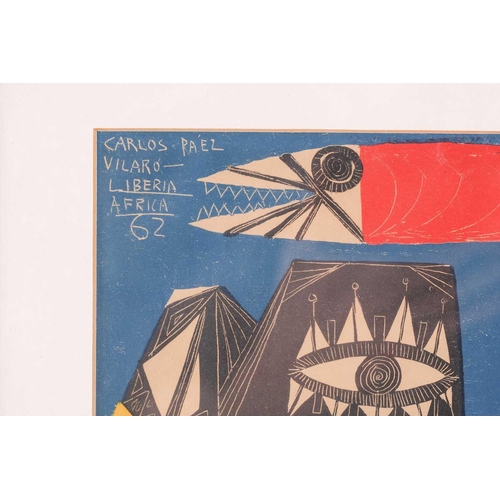 108 - Carlos Paez Vilaro (1923-2014) Uruguayan, a group of six serigraphs, 'Las Piraguas Del Ogowe' (22.5 ... 