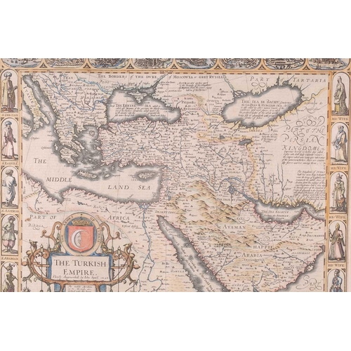 110 - After John Speed (1552-1629), a map of the Turkish Empire, dated 1626, published by George Humble at... 