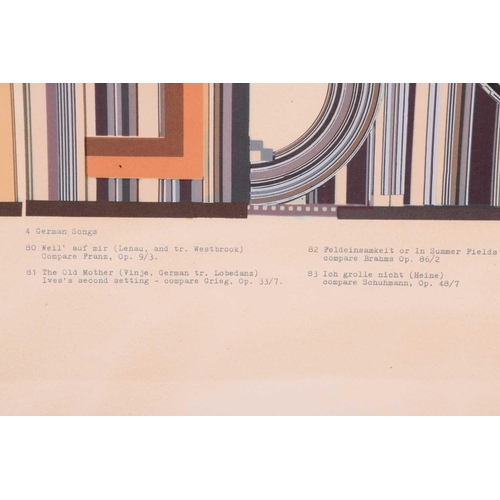 117 - † Sir Eduardo Paolozzi (1924 - 2005), 4 German Songs (from the Calcium Light Night series), signed a... 