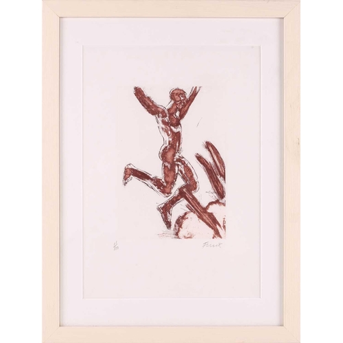 118 - Dame Elisabeth Frink (1930 - 1993), A dancing nude, signed and numbered 11/100 in pencil, etching, p... 