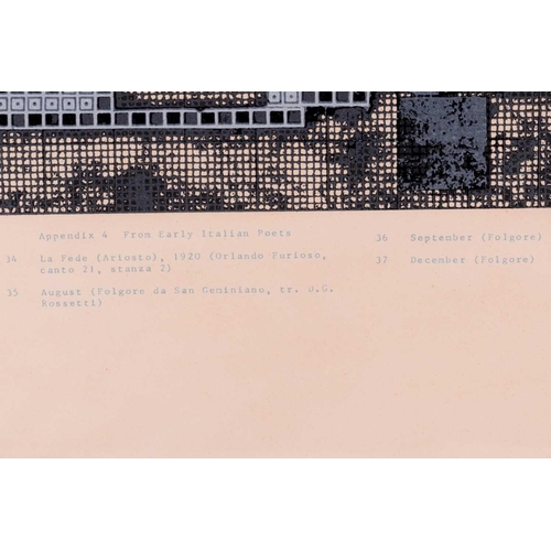 119 - † Sir Eduardo Paolozzi (1924 - 2005), Appendix 4 From Early Italian Poets (from the Calcium Light Ni... 