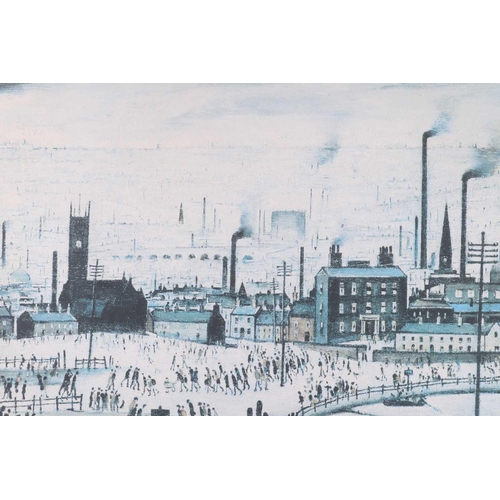 124 - † Laurence Stephen Lowry RA (1887-1976) British, 'An Industrial Town', limited edition print, signed... 