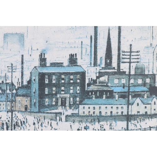 124 - † Laurence Stephen Lowry RA (1887-1976) British, 'An Industrial Town', limited edition print, signed... 