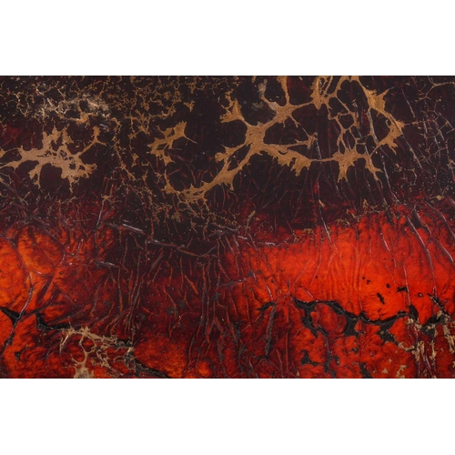 14 - † Kerry Darlington (b.1974), trees in an autumnal landscape, mixed media and resin on board, signed ... 