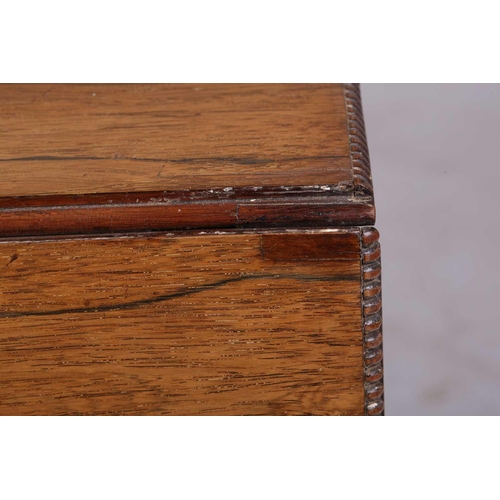 173 - A Regency brass inlaid figured rosewood two-flap sofa table with split bobbin moulded edge above a p... 