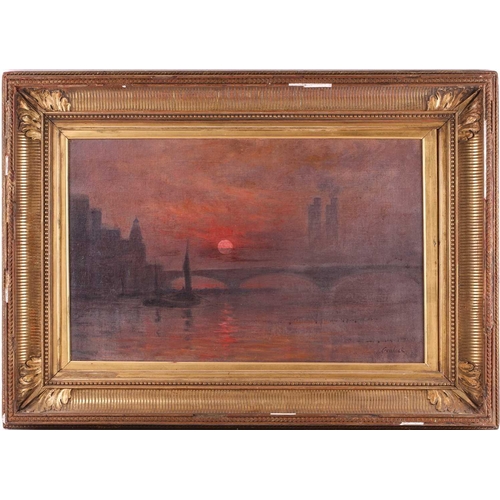 21 - John Mansfield Crealock (1871 - 1959), 'The Thames at Battersea', signed, inscribed and dated 1904 v... 