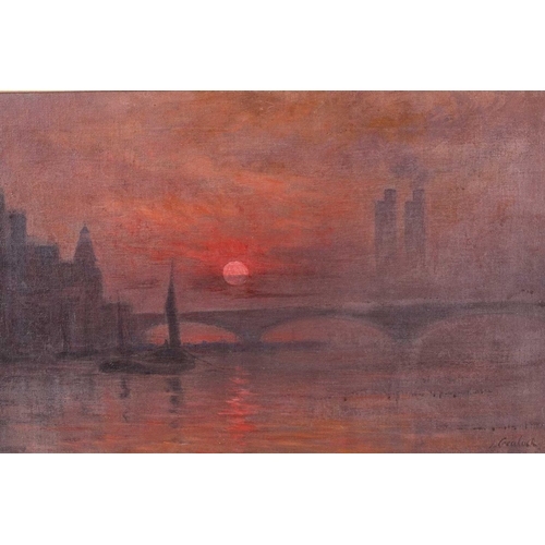 21 - John Mansfield Crealock (1871 - 1959), 'The Thames at Battersea', signed, inscribed and dated 1904 v... 