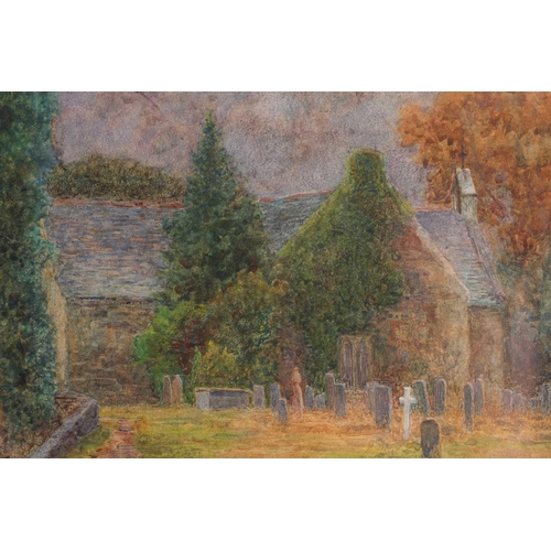 26 - Walter Follen Bishop (1856 - 1936), Welsh riverside Chapel in a landscape, possibly upper reaches of... 